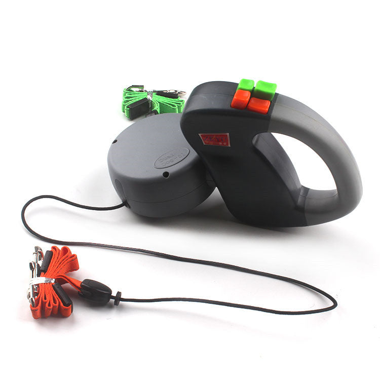 Automatic Retractable Dual Head Dog Leash